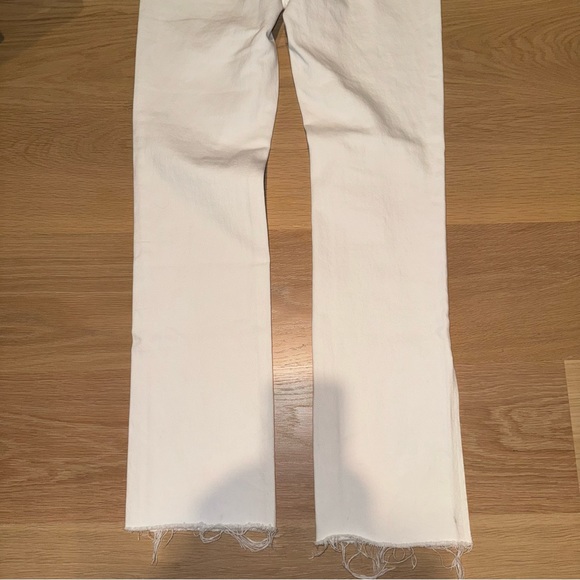 GRLFRND Harlow High-Rise Bootcut Slit Jeans Ivory Silver Strand 26 - Picture 11 of 16